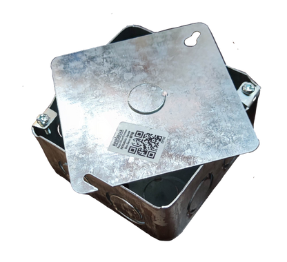 Royu 4x4 metal junction box AWG 18 designed for secure electrical connections