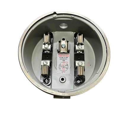 Citrtech Round Meter Base 3/4", Electrical Meter Base, KWH Meter Base