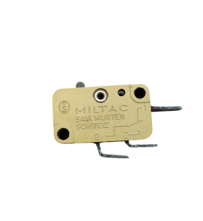 Miltac Microswitch 1NC 1NO 3A 250V beige switch component with metal pins for electrical devices
