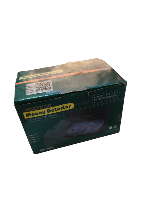 Electronic Money Detector 4W 220V in green retail box for counterfeit currency detection