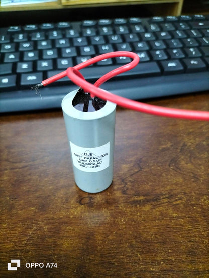 DJE Motor Capacitor with connecting wires for electrical applications and repairs