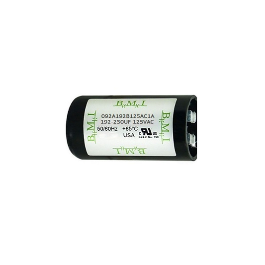 BMI motor starting capacitor 192-230 UF cylindrical electrical component for motor circuits