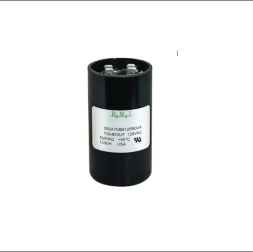 BMI motor starting capacitor 708-850UF 125V with durable design for efficient electrical performance