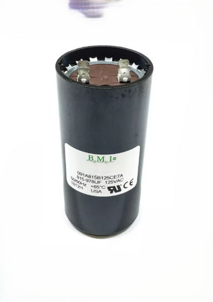 BMI motor starting capacitor 815-978 uf cylindrical electrical circuitry part with metal terminals