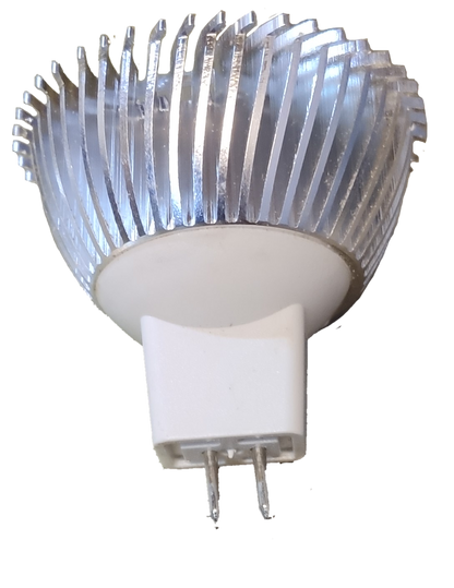 Denko MR16 3W LED bulb 12V MR-16 with silver cooling fins for energy efficient lighting