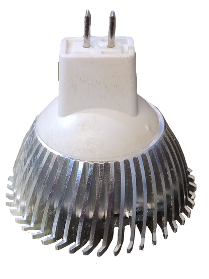 Denko MR16 3W LED bulb 12V MR-16 with a unique heat sink design for efficient lighting