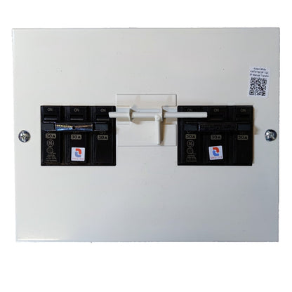 ABB MTS 30A 3 Pole 3 Phase Manual Transfer Switch Three Pole Double Throw GE Breaker TQC with KOTEN Housing