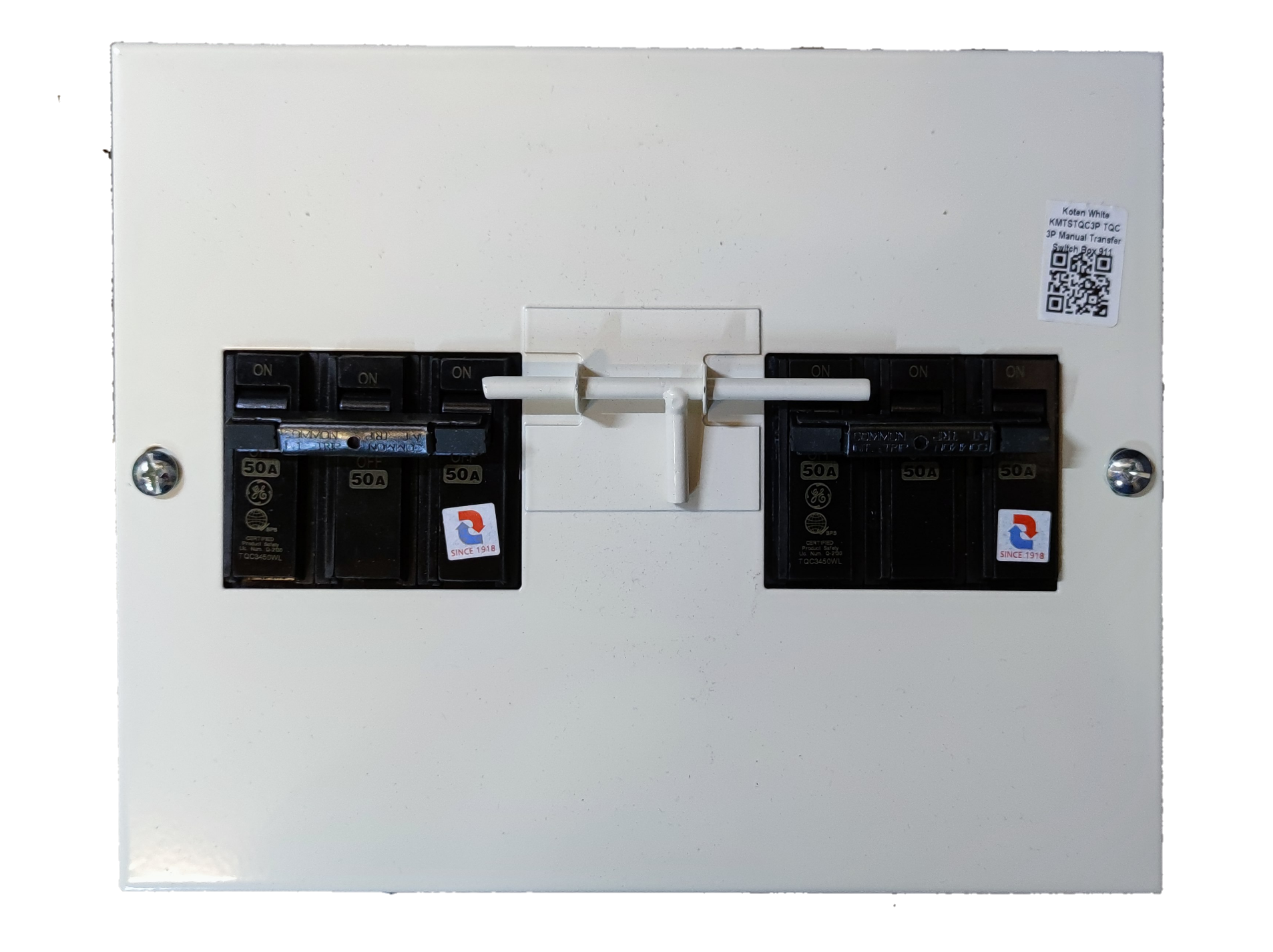 MTS 40A 3 Pole Three Phase electrical circuit breaker panel by Koten and GE