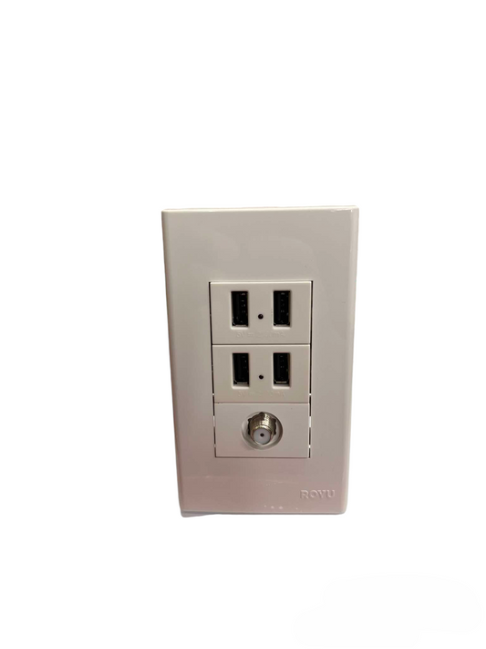 Royu multi port USB electrical outlet 2100mAh with multiple USB charging ports for convenient power access