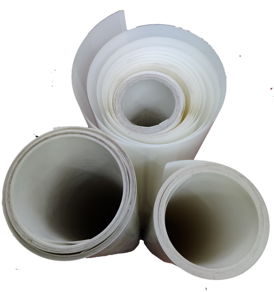 Three rolls of Mylar Insulation Paper 007 in white, ideal for insulation and protection applications