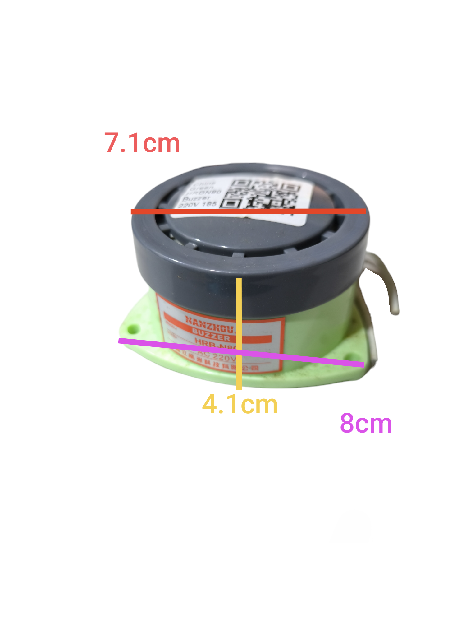 220V panel buzzer door chime and bell from China with compact circular design and mounting base