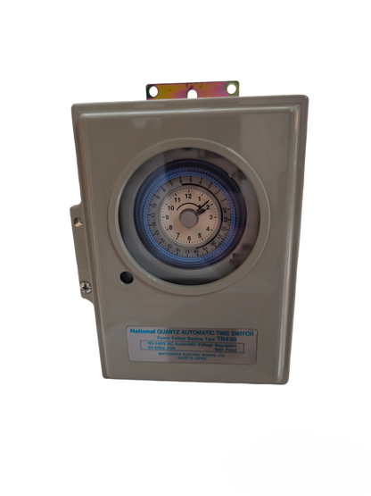 National Quartz Automatic Time Switch in gray casing for power point timing control