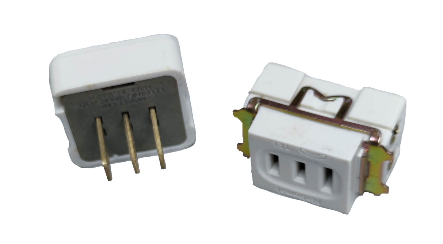 National Telephone Modular Box Device Type with three-pin white plastic connectors for telephone wiring