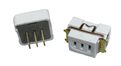 National Telephone Modular Box Device Type with three-pin white plastic connectors for telephone wiring