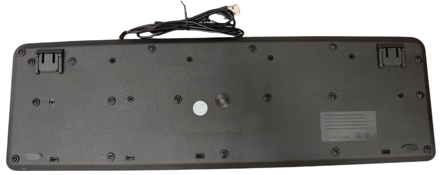 Denko Nova standard keyboard for PC with a sturdy design and USB connection at the back