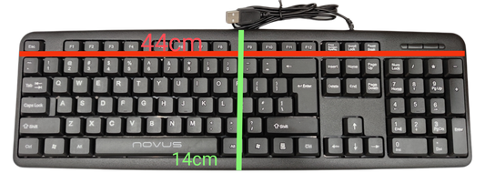Denko Nova standard keyboard for PC featuring a sleek design and full-size layout