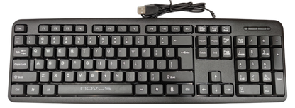 Denko Nova standard keyboard for PC in black with full-size layout and USB connection