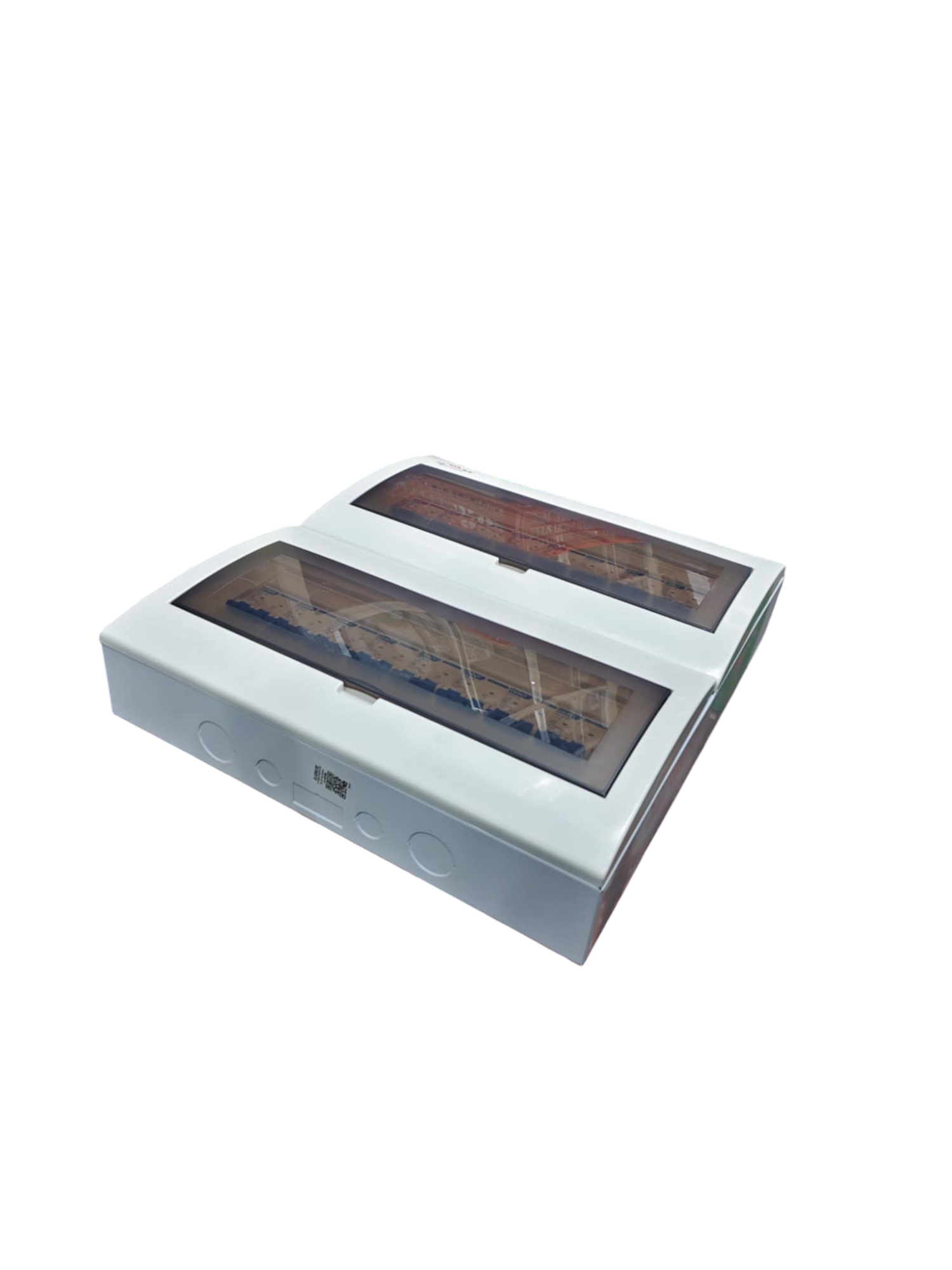 Chint and ZY NXB Breakers Panel Board 50A with white casing and transparent cover for electrical circuitry