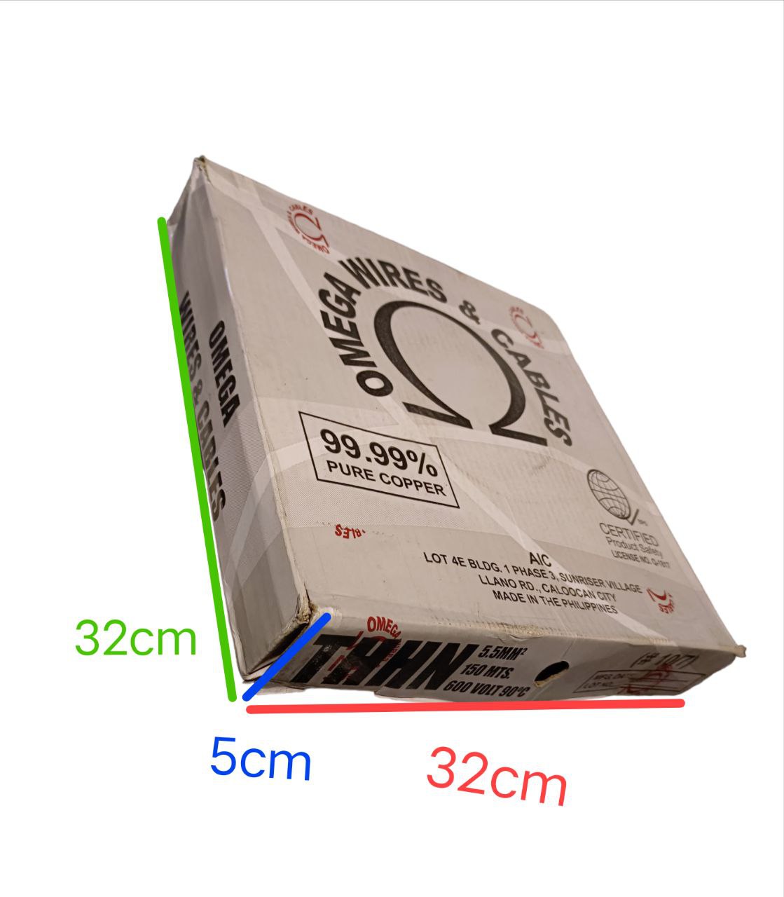 Omega 10 AWG electrical wire roll THHN Stranded, pure copper for reliable electrical connections