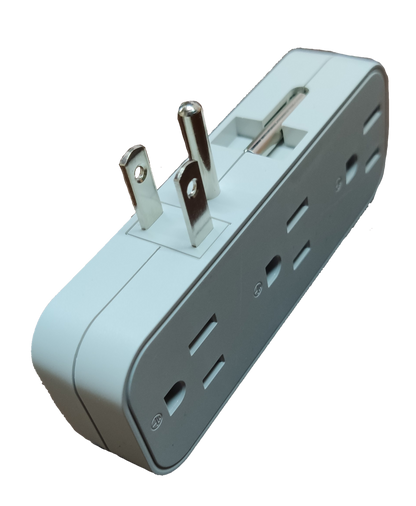 Omni 10A 250V multi socket adapter with multiple outlets for various electrical devices