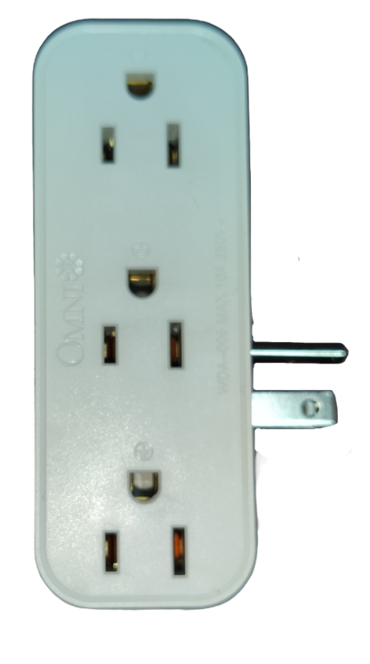 Omni 10A 250V multi socket adapter with multiple outlets for convenient power access