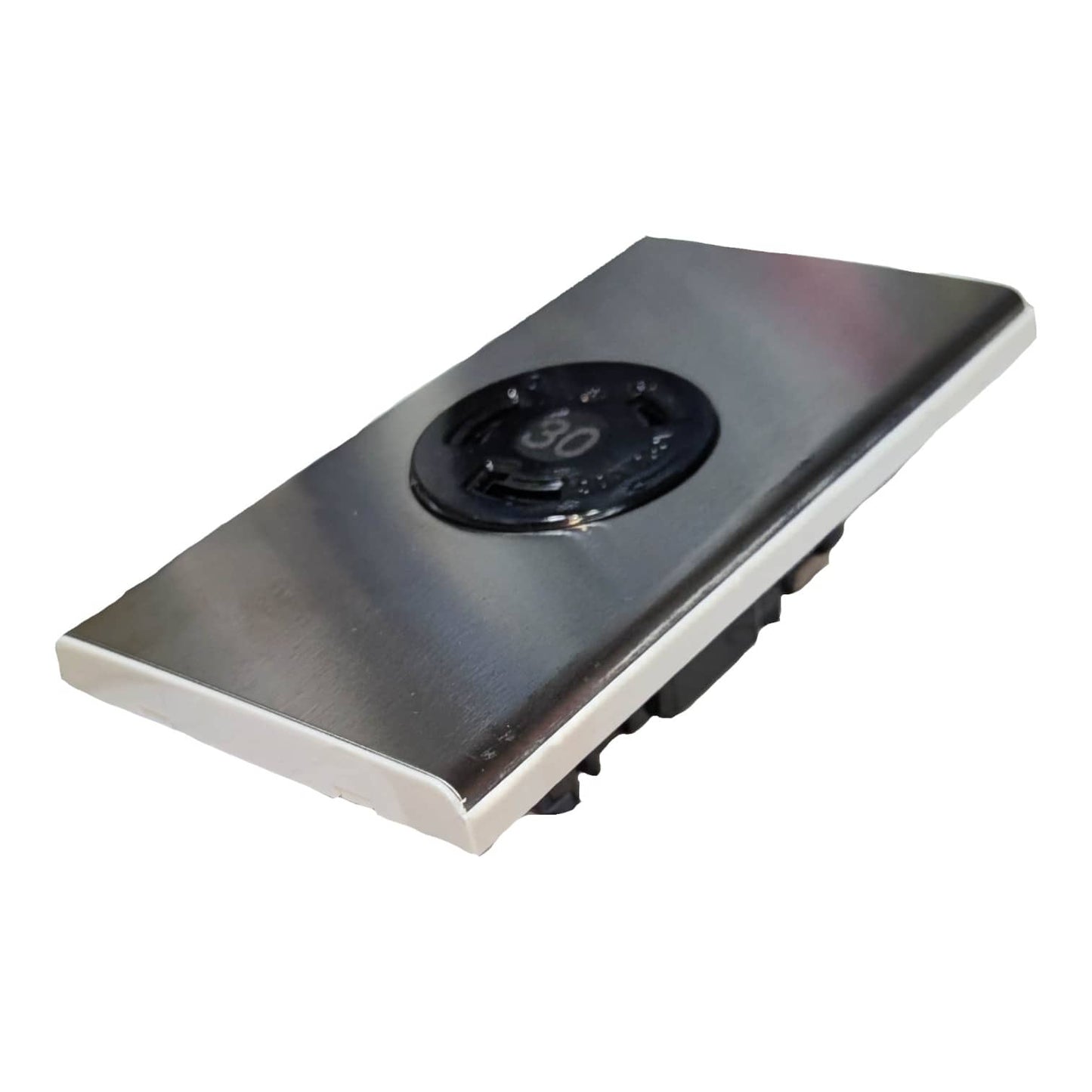 Omni 30A twistlock outlet with plate cover for secure electrical connections in various settings