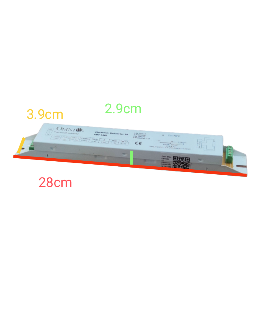 Omni 40W electronic ballast 220V for efficient lighting applications with compact design