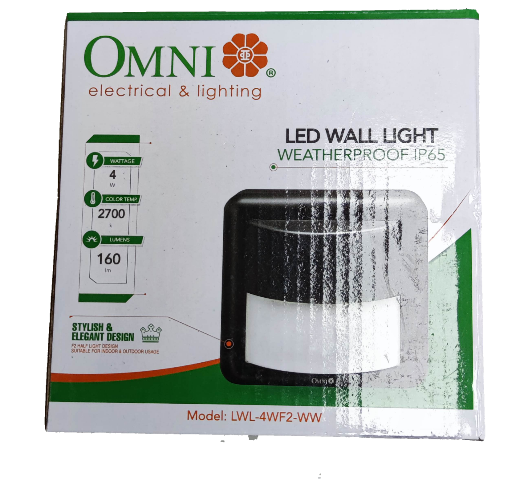 Omni 4WF2 weatherproof LED wall light 220v with stylish design and energy-efficient features