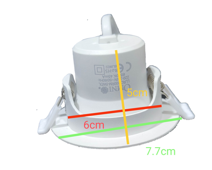 Omni 5W LED movable downlight with adjustable design for versatile lighting options