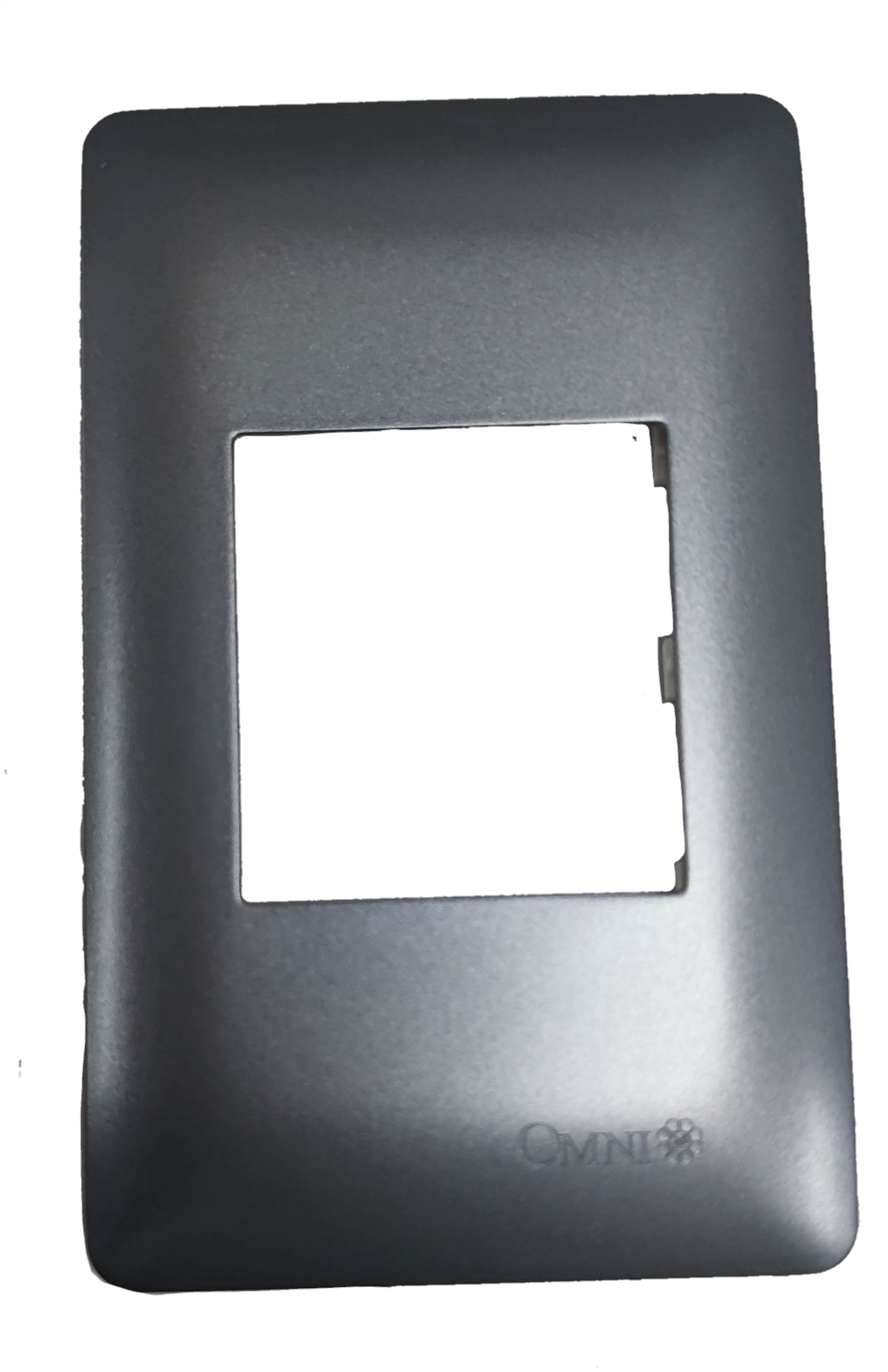 Omni Center Device Plate Graphite for stylish and modern electrical installations