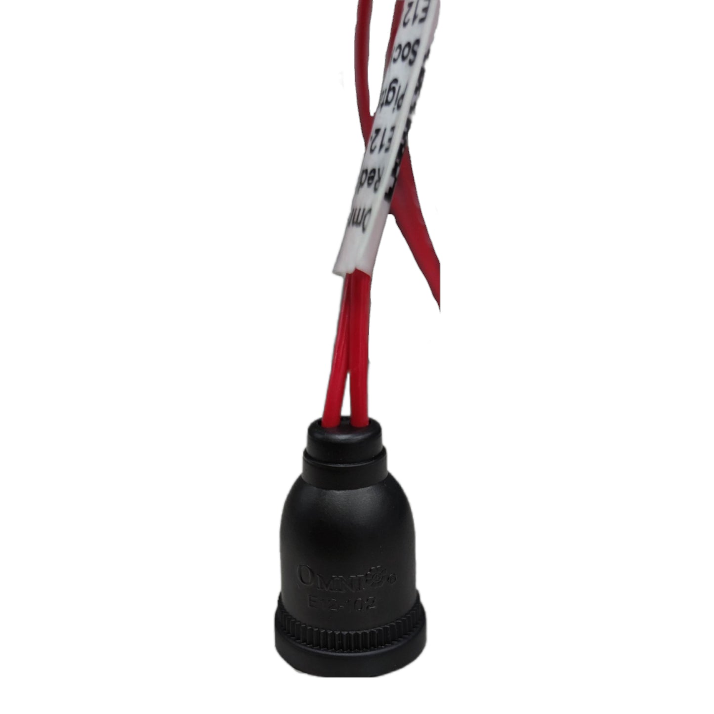 Omni E12-102 rubber socket for lighting installation with durable and flexible wiring