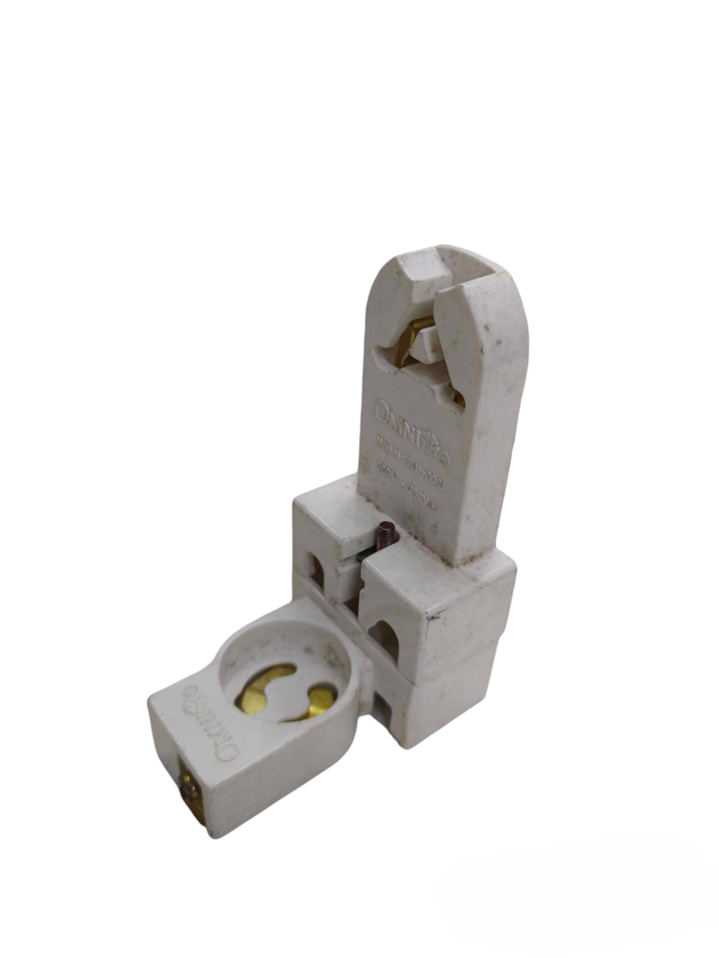 Omni Fluorescent Holder with Starter Holder for secure installation of fluorescent lighting tubes