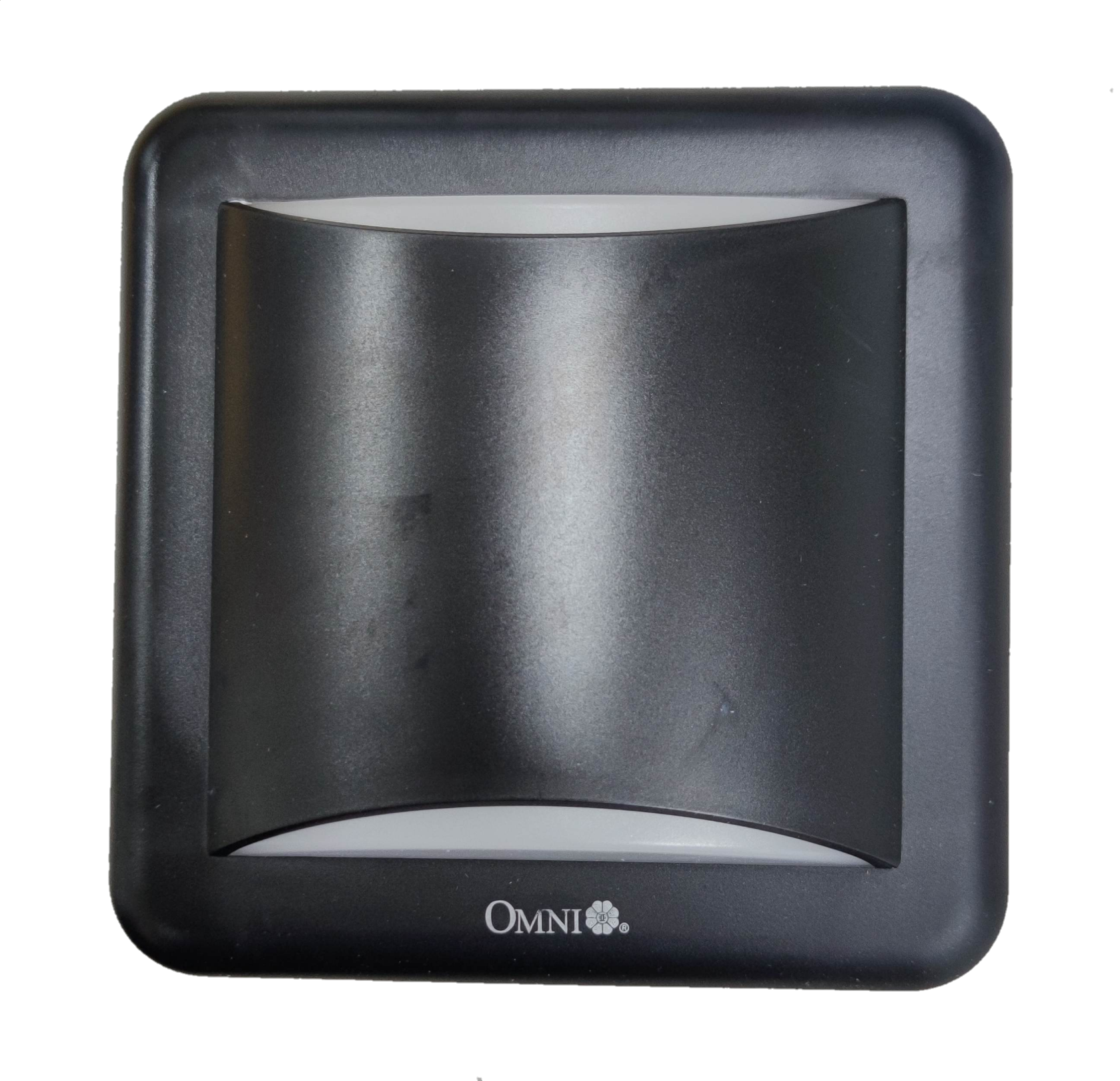 Omni weatherproof outdoor LED wall light Square 2700K in sleek black design for stylish outdoor illumination