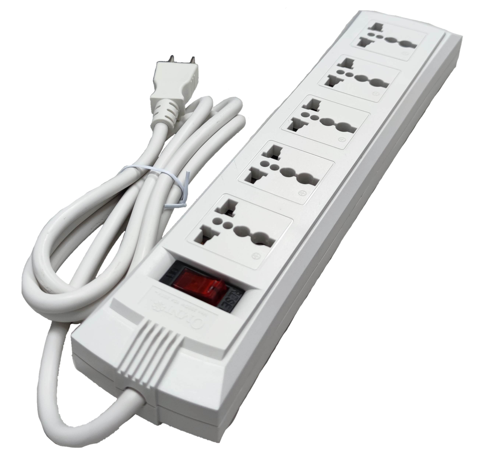 Omni WEU-105-PK power strip with multiple outlets and surge protection for electronics