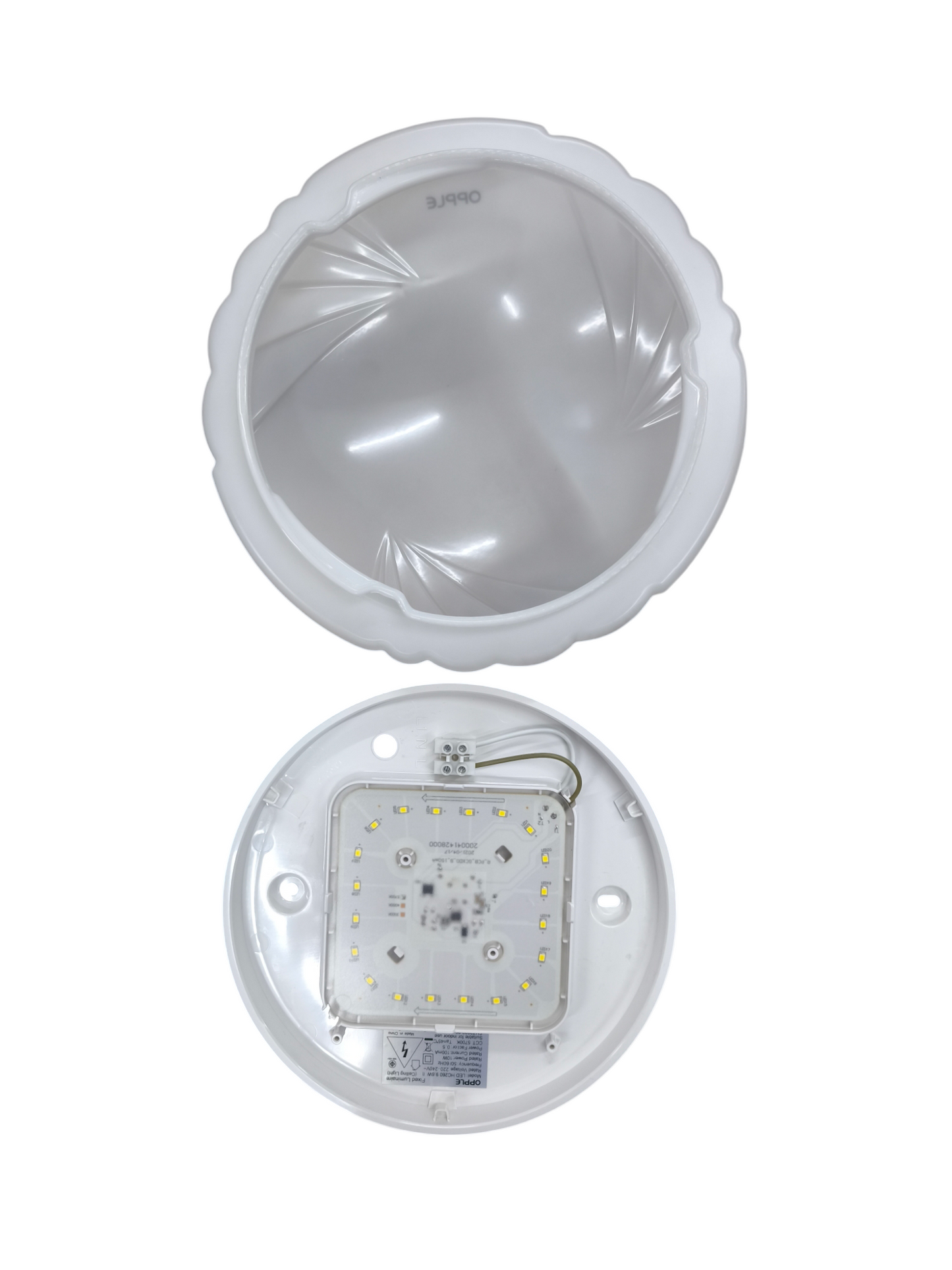Opple 10W Ceiling Light 220V 6500K with white round design and LED panel visible inside