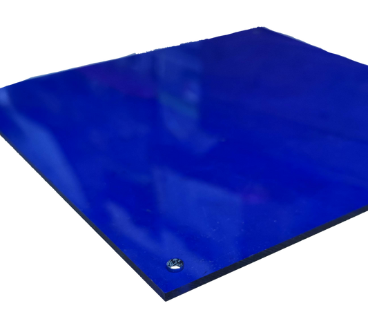 Optical Filter Blue 18.5cm x 18.5cm square sheet used for lighting and decorative purposes