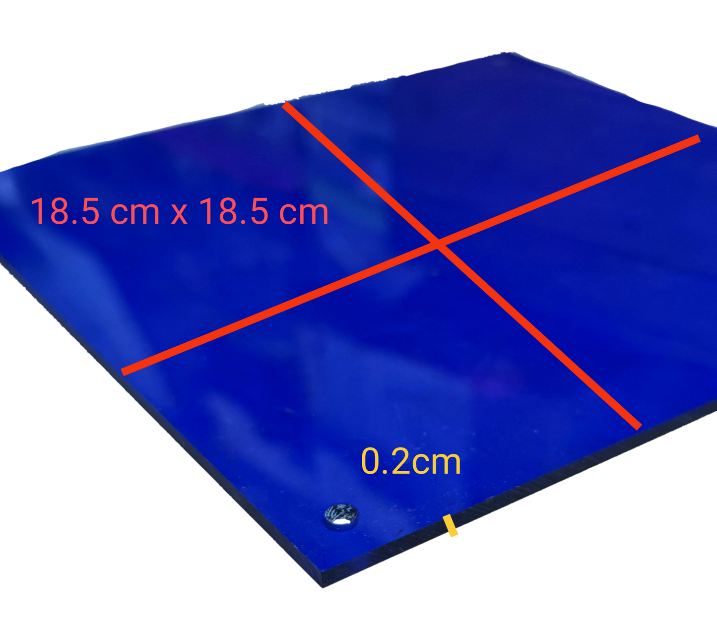 Electx Electrical Supply Optical Filter Blue 18.5cm x 18.5cm with 0.2cm thickness for seasonal and decorative use