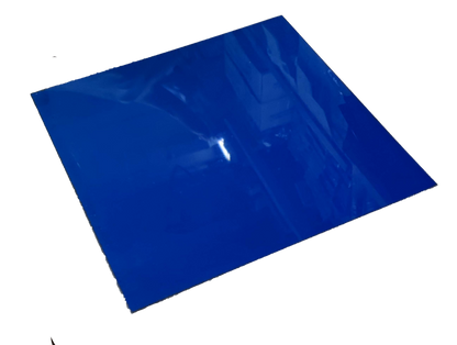 Optical Filter Blue 20.5cm x 20.5cm sheet with glossy surface for seasonal and decorative use