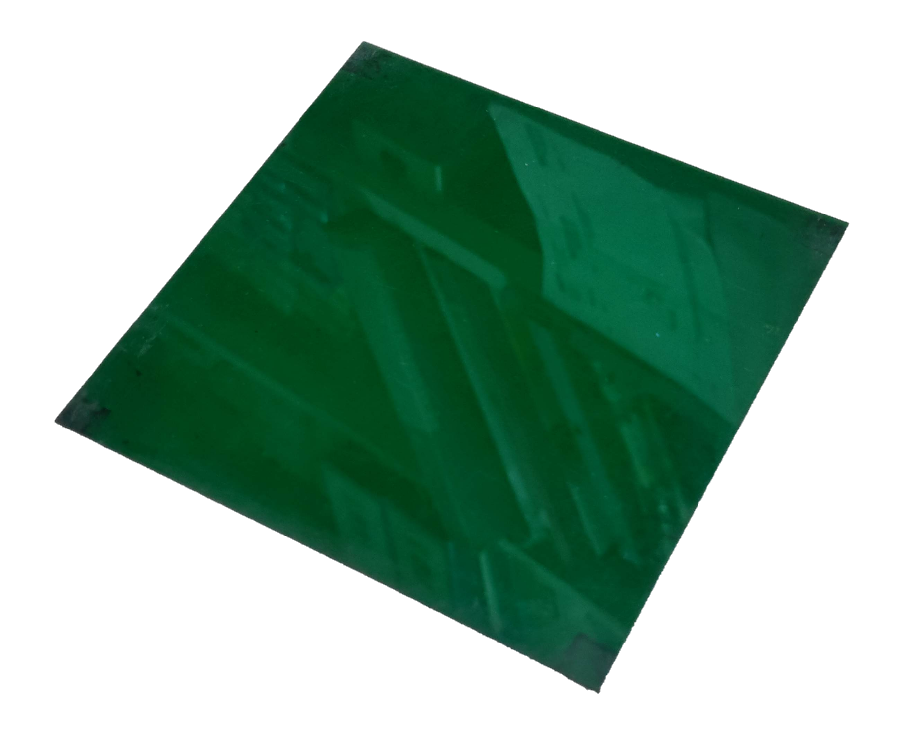 Optical Filter Green 14.5cm x 14.5cm square transparent green light filter for seasonal decoration