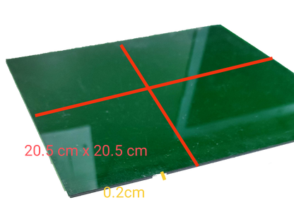 Electx Electrical Supply Optical Filter Green 20.5cm x 20.5cm square with 0.2cm thickness for seasonal and decorative use