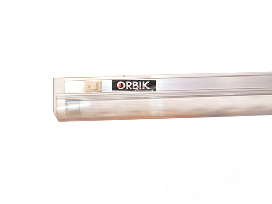Orbik fluorescent tube light fixture compatible with 21W and 28W with Firefly Fluorescent Lamp