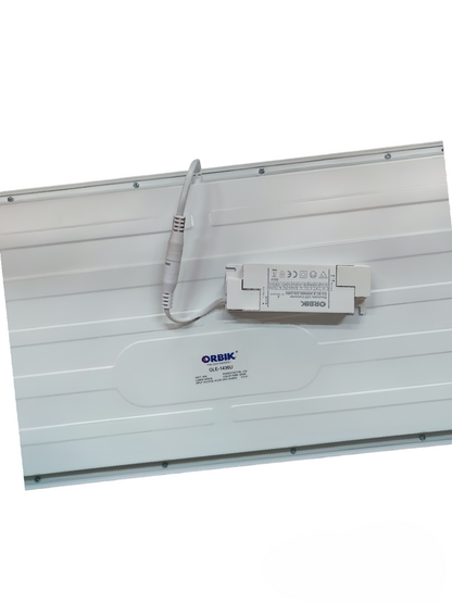 Orbik 36W LED panel light ceiling light with white frame and electrical wiring