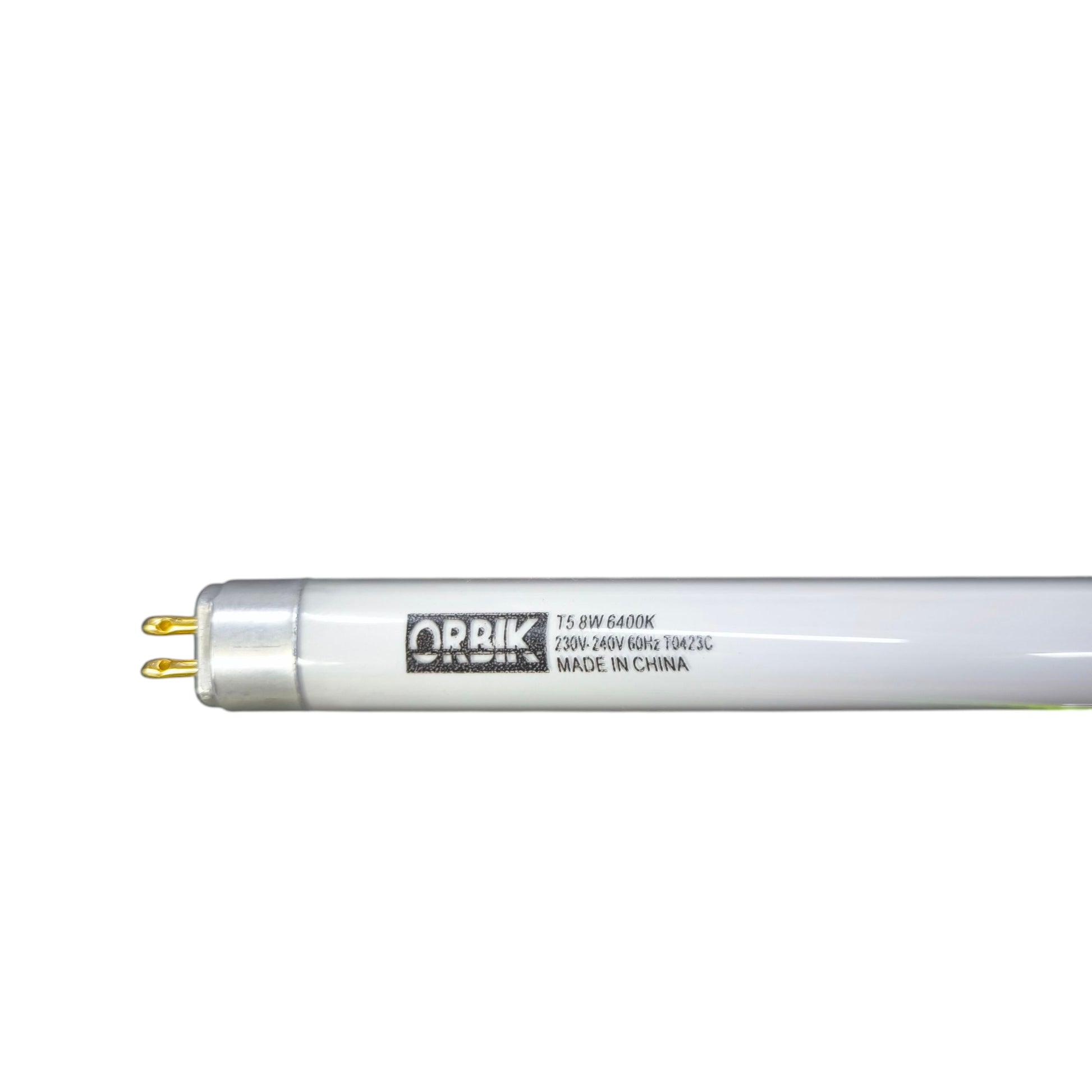 Orbik 8W T5 fluorescent tube 6500K ideal for bright, energy-efficient lighting in various settings
