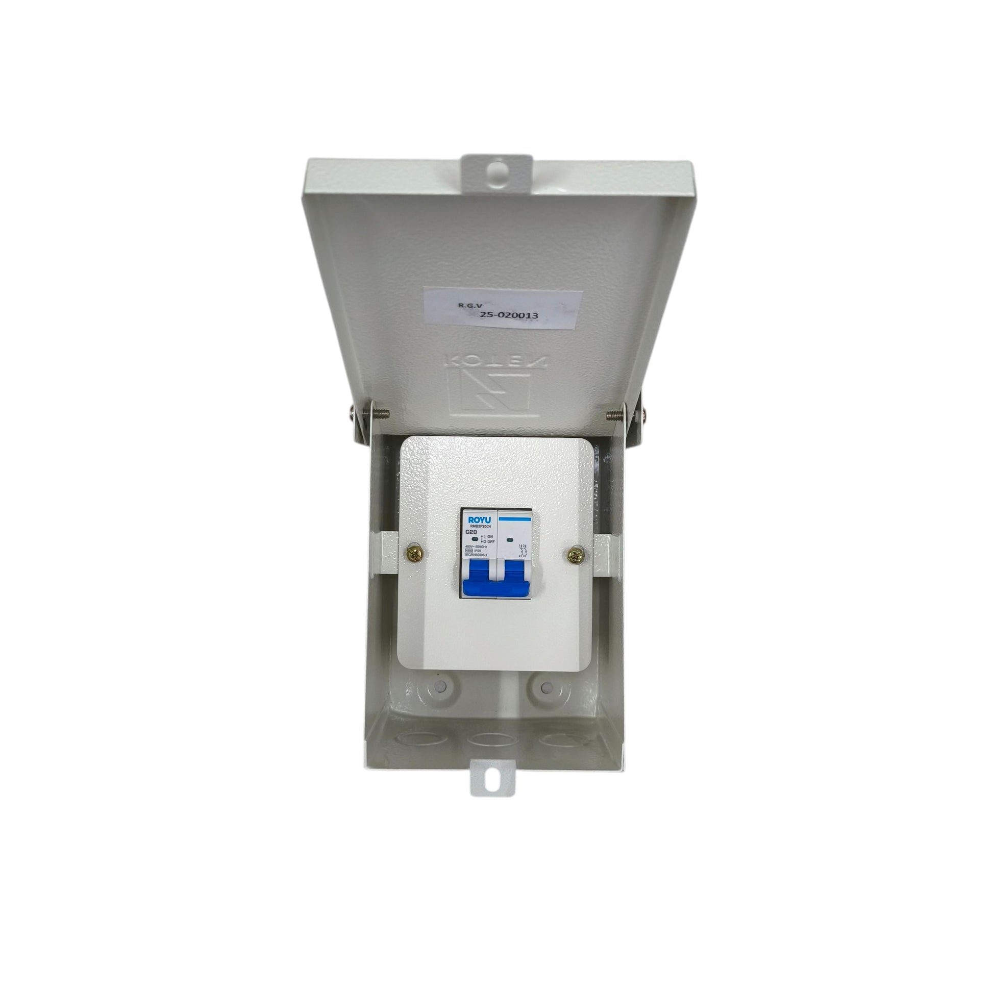 63A miniature circuit breaker outdoor in a weatherproof enclosure for reliable electrical protection