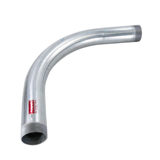 Panasonic curved metal pipe with threaded ends for industrial piping systems
