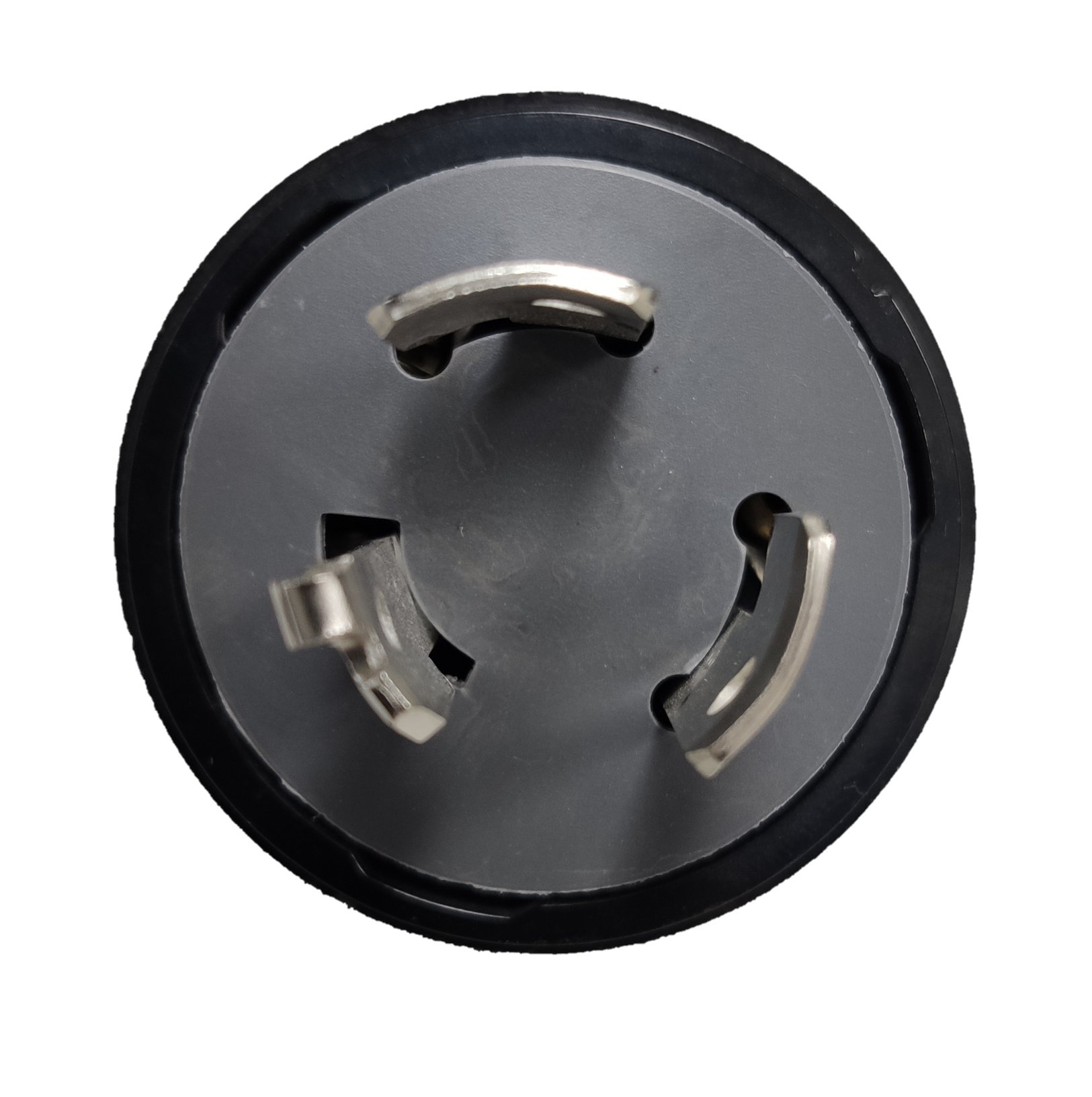 Panasonic 20A Twist Lock Plug WF6320B heavy duty three prong industrial power plug front close up