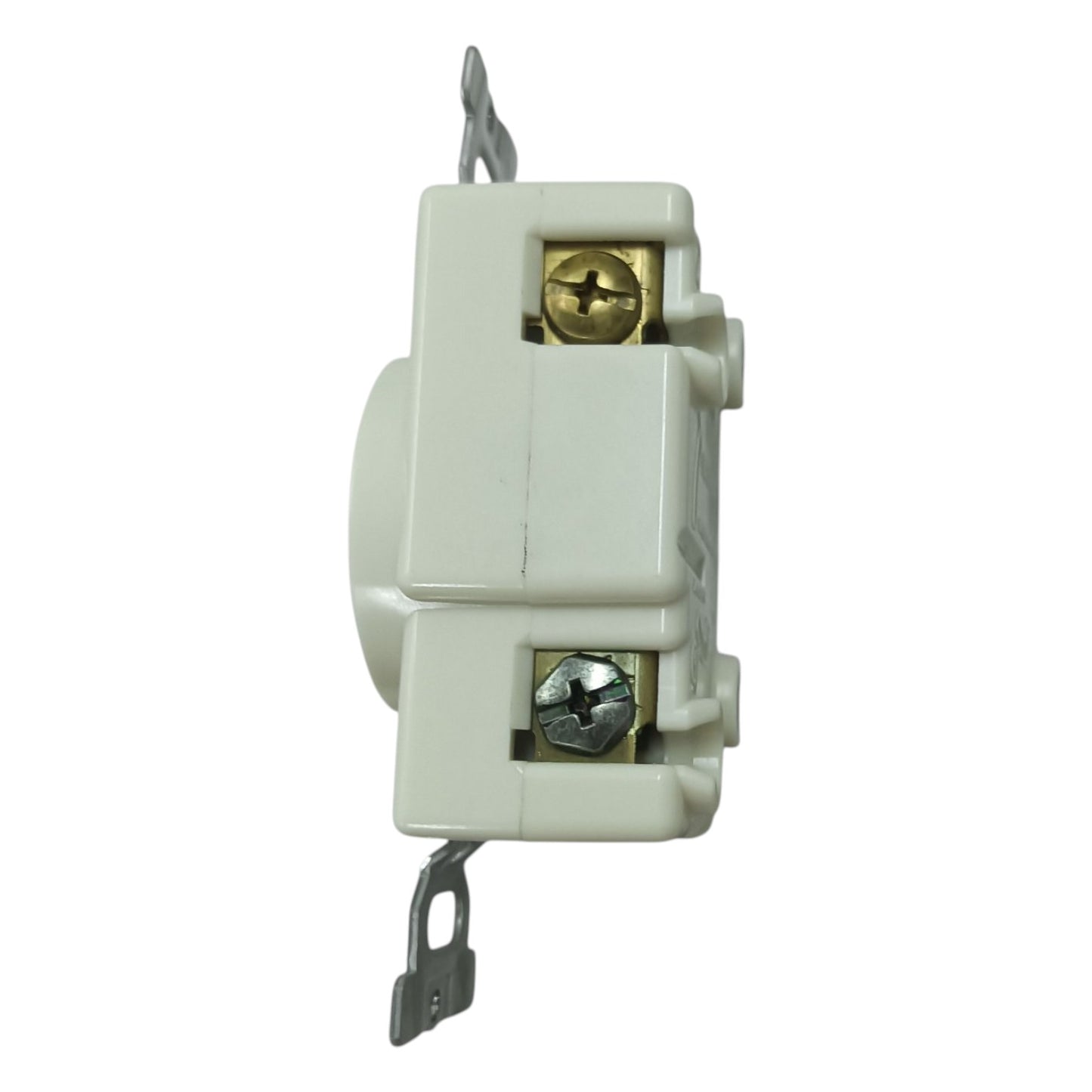 Panasonic 30A twist lock outlet in white, designed for secure and reliable electrical connections