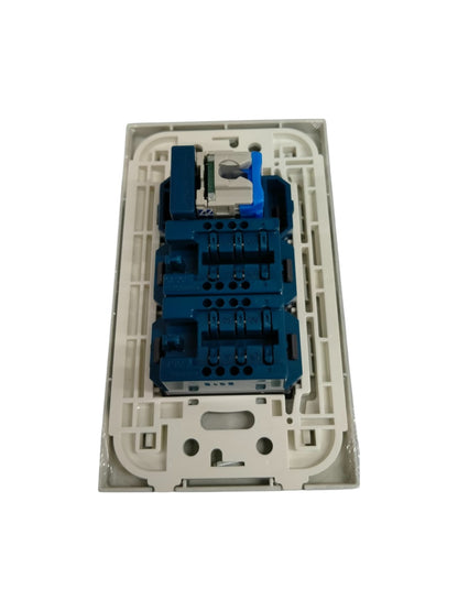 Panasonic CAT6 RJ45 data outlet power point switch and plug unit with blue connectors