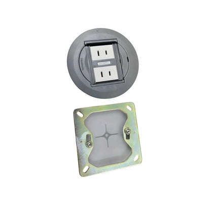 Panasonic 2 Gang Floor Outlet 16A 220V Flat Pin Socket DU5001HTC-1