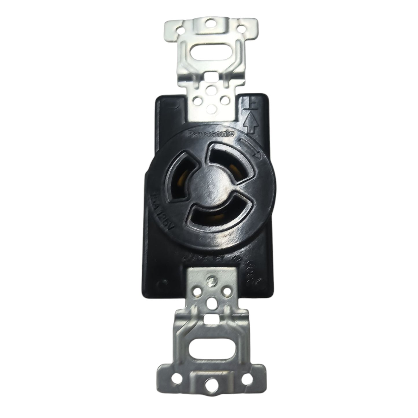 Panasonic 15A P Twist Lock Outlet with Plate 2P+E (3P) 125V (ML-1) WF2315 and WNF6253W-8 Twistlock